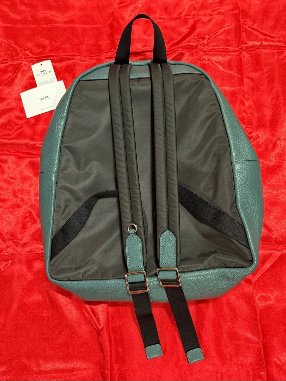 WOW POSHMARK - Authentic NWT Coach Pebbled Leather Turquoise Backpack